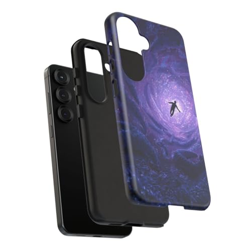 Carcasa Samsung S25 túnel cósmico tentáculos funda mate 4