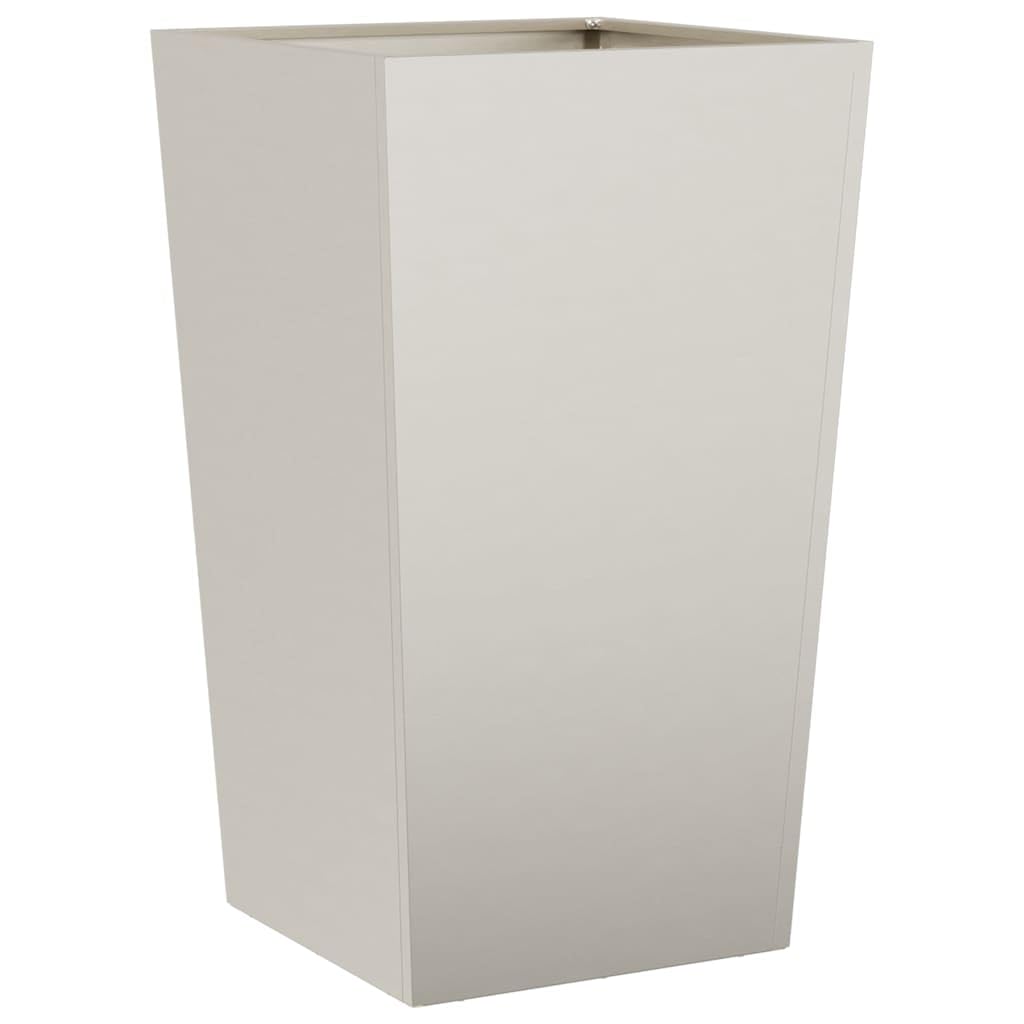 Pflanzkübel 45x45x75 cm Wetterfester Stahl Blumenkübel für Garten Balkon und Terrasse Hochbeet aus Metall in Rostoptik Quadratisches Pflanzgefäß für Außenbereich