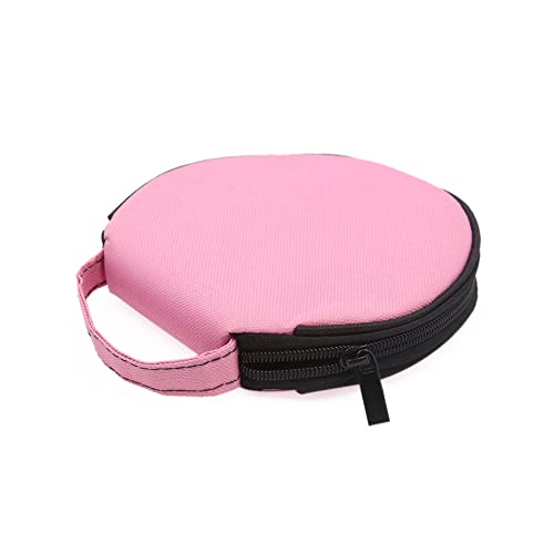 Organizador de CD rosa para coche con capacidad de almacenamiento para 20 discos
