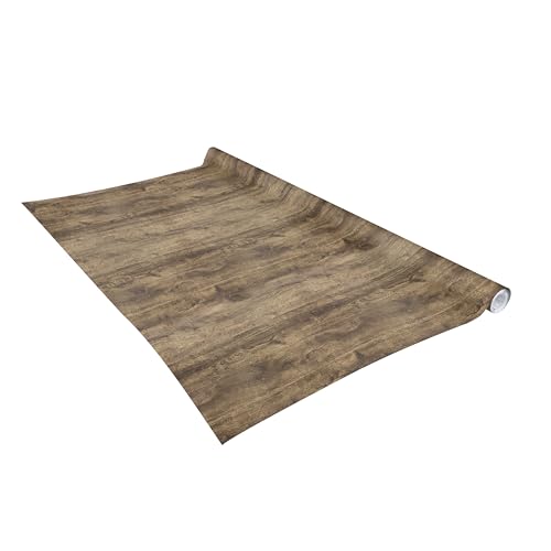 Vénilia Lámina adhesiva óptima Fix | madera vieja, aspecto de madera, 90 cm x 2,1 m, lámina autoadhesiva para muebles, lámina decorativa, sin burbujas, lámina de cocina, PVC sin ftalatos, fabricado en