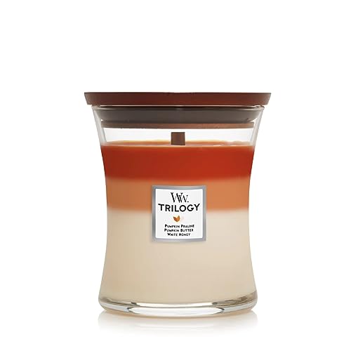 WoodWick Medium Hourglass Candle, Pumpkin Gourmand - Premium Soy Blend ...