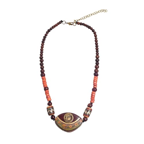Image of AAKRITI ART CREATIONS Boho Tribal Handcrafted Ethnic Necklace Collection | Mandala, Dreamcatcher, Sunburst & Moonstone Designs | Artisan Collar, Lariat & Pendant Statement Jewelry for Women
