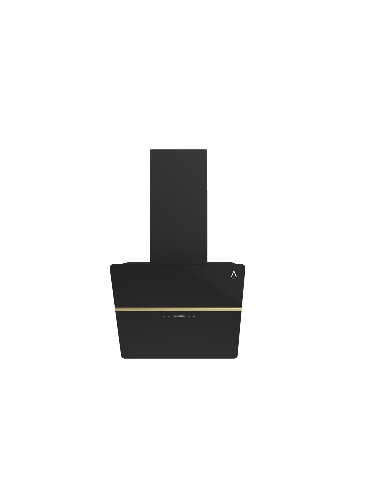 ALPHA Campana decorativa GEA ELITE PRO apertura Motorizada, Cristal Negro.