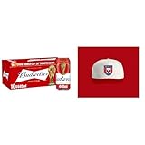 Budweiser Lager Beer Can (10 x 440ml) with Crest Cap Off-White