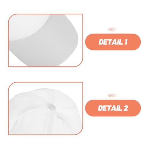 Casquettes de baseball blanches à peindre lot de 12 loisirs créatifs - 4