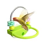 Perchoir pour cage – Anneaux rotatifs interactifs enrichissement perroquets, perchoir pour perroquets, perchoir avec résistance à la mastication de longue durée | perruche perchoir pour arra