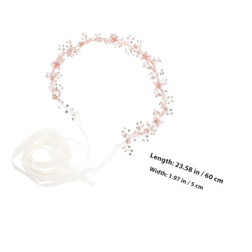 Ceinture de mariage faite main en cristaux et chaîne or rose - 2