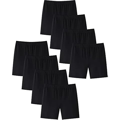 Adorel Braguitas bajo Vestidos Leggings Niñas Paquete de 8 Negro Cover