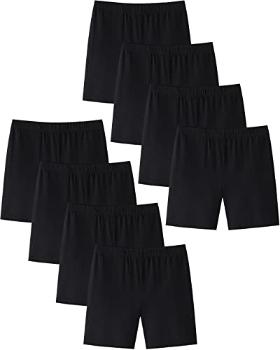 Adorel Braguitas bajo Vestidos Leggings Niñas Paquete de 8 Negro 4-5 Años (Tamaño del Fabricante 120)