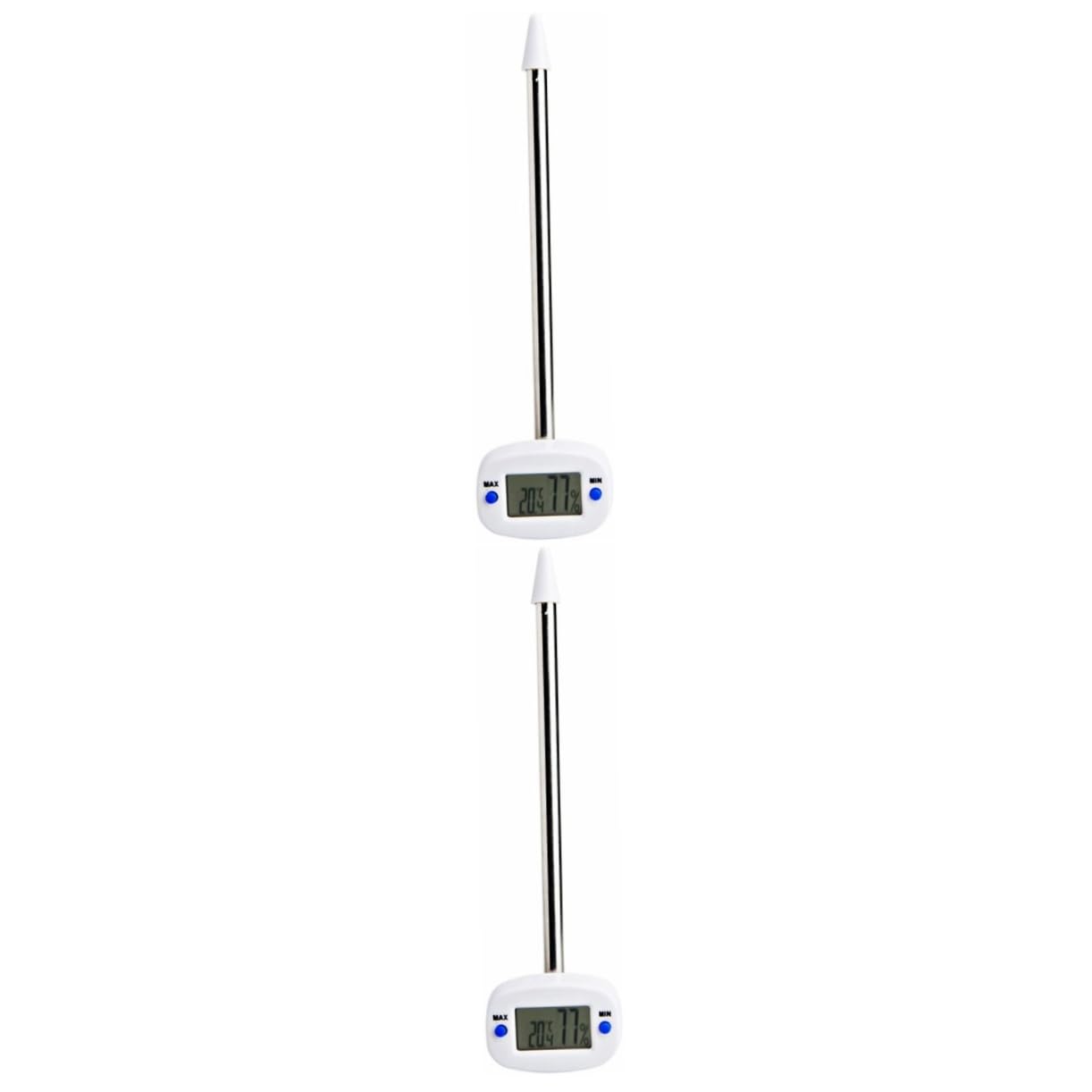 Sosoport 2 Piezas Detector De Suelo Higrómetro Termómetro Digital Al Aire Libre Suelo Digital Jardín Medidor De Humedad Termómetro De Suelo Probador De Suelo Herramienta De Medición De