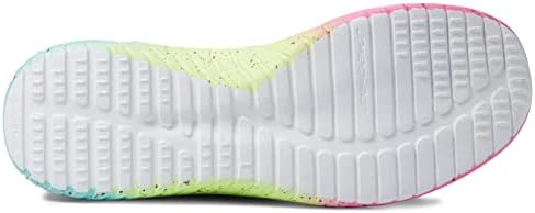 Skechers Kids Girls Ultra Flex 2.0-Color Specs Sneaker, Charcoal/Multi, 11.5 Little Kid | Image 2