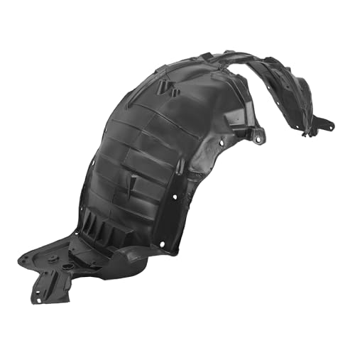 Fender Liner Front Passenger Side Fit for 2008-2013 NIS-SA-N Rogue/ 2014-2015 Rogue Front Right Fender Liner of Black Replacement OEM 63842JM00A