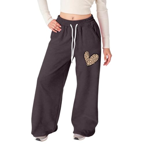 Pantalones deportivos holgados de niña ligeros cómodos con bolsillos rectos