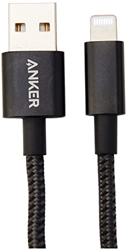 Anker - Cable de carga para iPhone, 2 unidades, 1,8 m, nailon, certificado MFi, para iPhone XR, iPhone 7, iPhone X, iPhone 8, iPhone 6S, iPhone 6, iPhone 7, iPhone XS, XS MAX/8 Plus, color gris