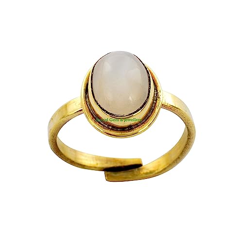 Bague réglable en hessonite naturelle Anmol Gem de 4,25 Ratti A++