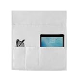Organizador de sofá – Material de lona | Organizador colgante para sillón, reposabrazos antideslizante, soporte de mando a distancia, almacenamiento de sofá para teléfonos, controles, sala de estar