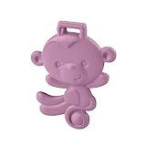 Fisher-Price Newborn Baby Toy Purple Monkey Teether BPA-Free for Tummy Time &