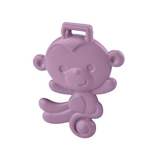Image of Fisher-Price Newborn Baby Toy Purple Monkey Teether BPA-Free for Tummy Time & Travel Sensory Play for Infants Ages 3+ Months