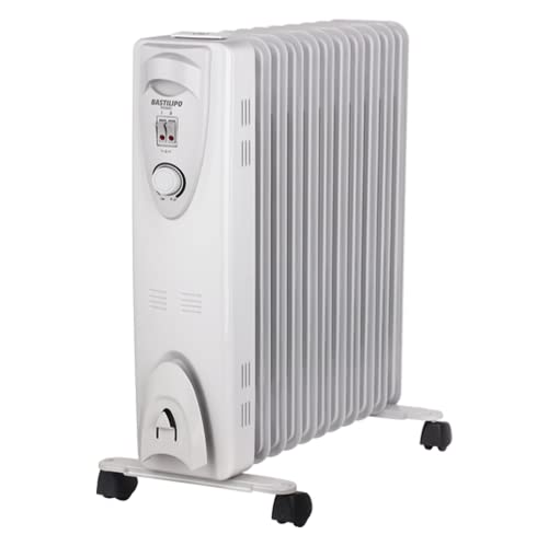 Bastilipo - Radiador de aceite compacto 2500W, 9 elementos, 3 potencias, RAC11-2500