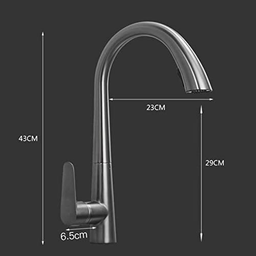 Robinet de cuisine à un trou avec mitigeur eau chaude et froide - 3