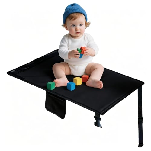 Toddler Airplane Travel Bed with Storage Pocket - Black