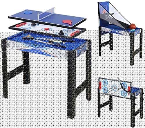 U/N Table Multijeux 5 en 1 Table de Jeux, pour...