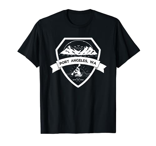 Port Angeles WA Kayaking Canoe Paddling T-Shirt