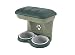 Bama Pet AP-19046 Elevated Food Stand - Large, Green