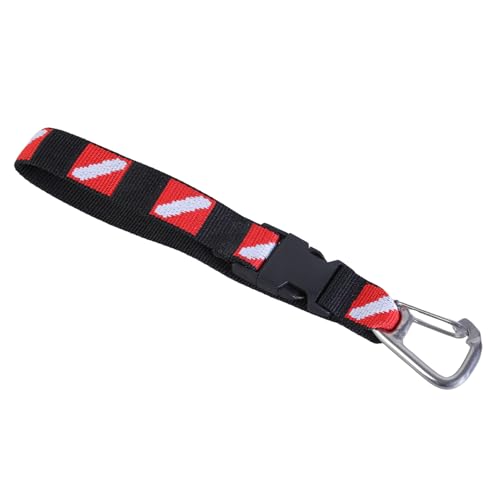 WEISUYUUS Nylon Scubas Diving Lanyard Strap with Webbings Strap & Quickly Release Buckles Scubas Lanyard Clip AntiLost Lanyard