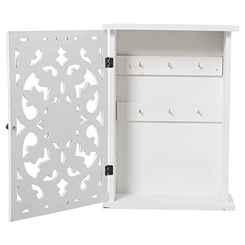 CAJA LLAVES MADERA CALADA PARACOLGAR 24X10X33CM