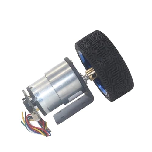 Moteur à engrenages DC 6V 265RPM JGB37-520 avec roue d'accouplement pour robot
