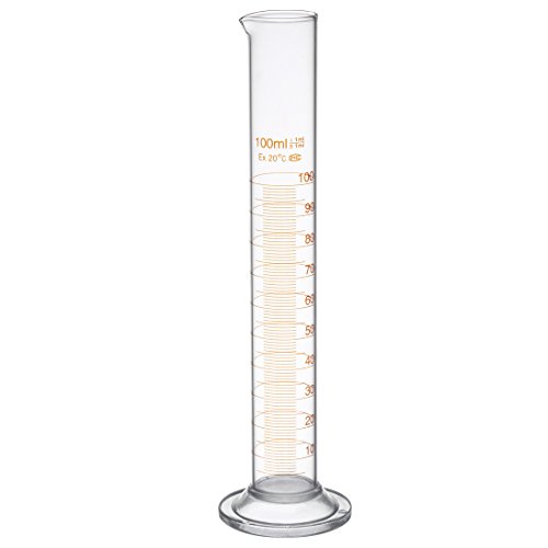 Ronyes Lifescience 100 mL Glass Graduated Cylinder Measuring Single Metric Scale 2 Pcs with Brush (Pack of 2) … - Thumbnail 3