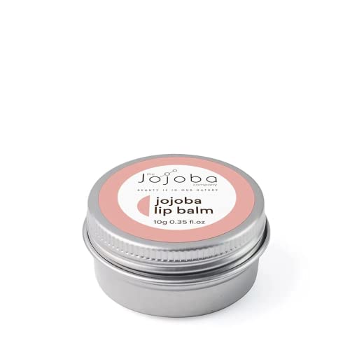 The Jojoba Company Lip Balm, Soothes and Moisturises Dry and Cracked Lips, Softens and Protects, Enriched With Australian Jojoba, Vitamins and Coconut Oil 10g