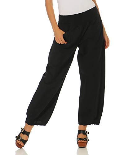 ZARMEXX Casual Pantaloni di Lino da Donna