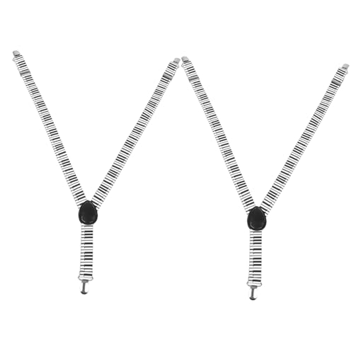 Didiseaon Wide Elastic Boys Suspenders Piano Keys Metal Clips Adjustable for Boys and Girls School Outdoor