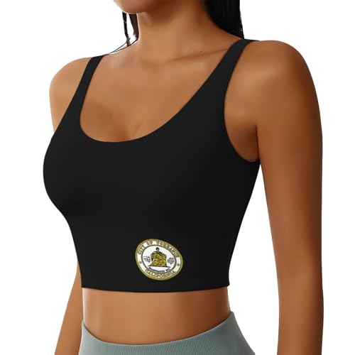 Seal Torrance Women's Sports Bra Yoga Gym Workout Top Black
