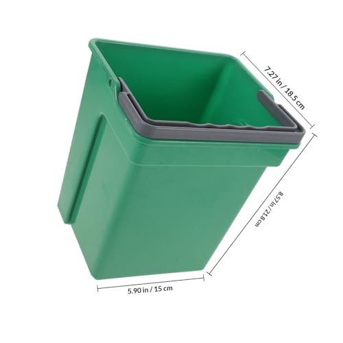 Cubo de plástico portátil de 4 litros SHINEOFI con asa resistente 2