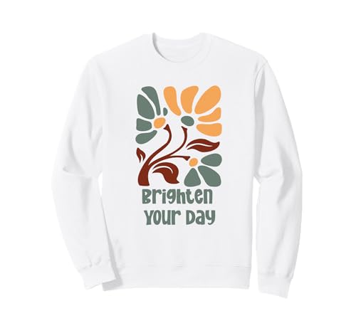 Brighten Your Day Boho Flowers Sweatshirt