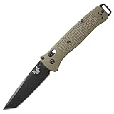 Benchmade - Bailout 537 EDC Knife, Tanto Blade, Ranger Green Grivory Handle (537BK-06)