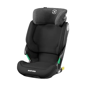 Maxi-Cosi Kore i-Size Kindersitz, 3, 5–12 Jahre, 100–150 cm, ISOFIX Kindersitz, Verstellbare Höhe/Breite, Side Protection System Plus, Schnelles & Einfaches Anschnallen, Authentic Black