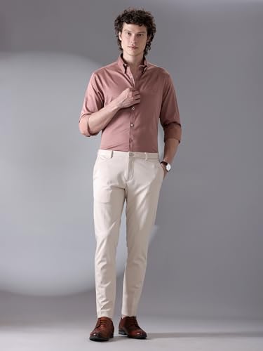 Image of BEYOUNG Regular Fit Formal Satin Shirt for Men | Full Sleeves | Men's Stylish Satin Silk Shirt | Formal Shirt | Buttondown Collar | Satin Solid Shirt for Men