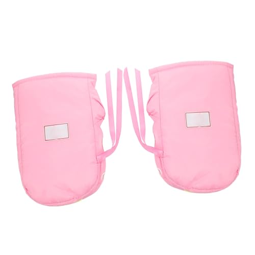 SUPVOX Guantes Manillar Moto Oxford Resistentes Frío con Diseño Antideslizante para Ciclismo Exterior Táctil Rosa