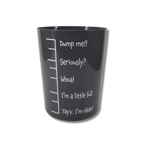 Image of SEDLAV Plastic Office Trash Can, 3 gal (Black Fill Measure)