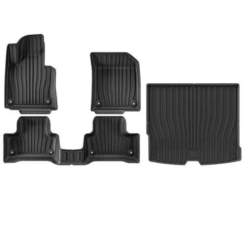 Tapis de sol et coffre Volvo XC60 pour sorties nature, doublure TPE étanche quatre saisons