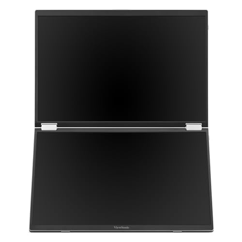 Image of ViewSonic VG1457 Dual Screen 14 Inch 1200p Portable Monitor, Foldable IPS