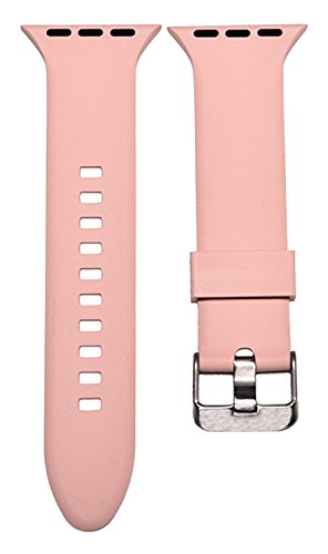 Emmabin Band for Apple Watch , Woven Nylon Berry Check With Pink Sand Silicone (2 packs) for Apple Watch