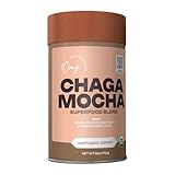 OMG Superfoods Organic Chaga Mocha – Cacao and Chaga Mushroom Drink Mix with Ashwagandha, Coconut Milk, Cinnamon, and Monk Fruit. Vegan-Friendly. Transparent Superfood Blend.