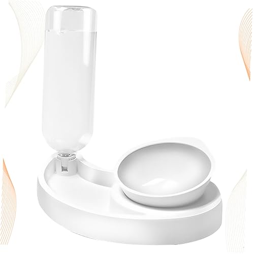 minkissy Hundefutter und Wassernapf Haustiernapf katzenfutter wassernapf Wasserkühler Pets Haustiere Pet Slow Feeder Napf Futternapf für Hunde Fressnapf Katzennapf Weiß