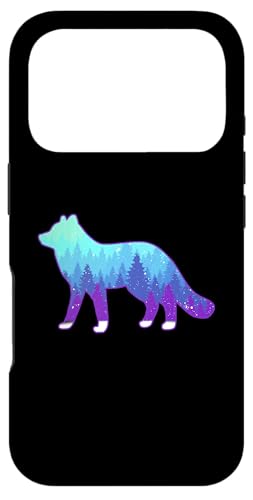 Arctic Fox Design with Landscape - �A�j�}���v�����g �k�ɃL�c�l �X�}�z�P�[�X iPhone 17 Pro �p