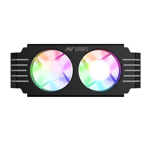 See full amazon price history chart for Ant Esports MMR50 RAM Cooler/Radiator Aluminum Heatsink with Dual 50mm 4-Pin PWM & 5V 3-Pin Addressable RGB Cooling Fans for 4 RAM sticks (Black) Ant Esports MMR50 RAM Cooler/Radiator Aluminum Heatsink with Dual 50mm 4-Pin PWM & 5V 3-Pin Addressable RGB Cooling Fans for 4 RAM sticks (Black) (B0CTX8G62R) Amazon Price History, Amazon Price Tracker